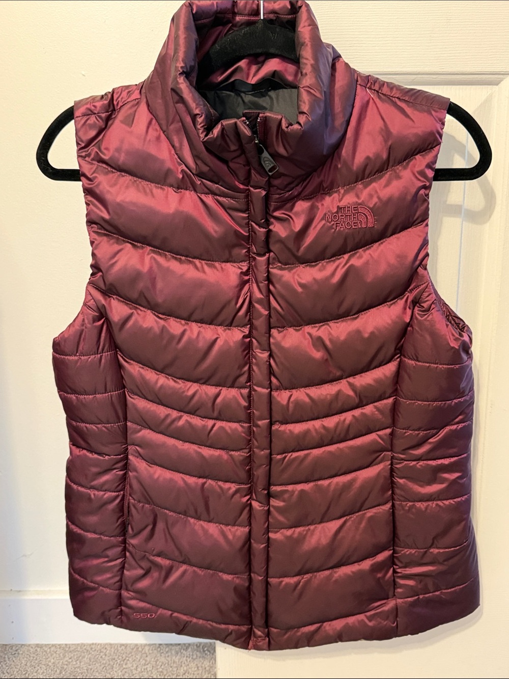 The North Face Women's Maroon Quilted Down Vest
